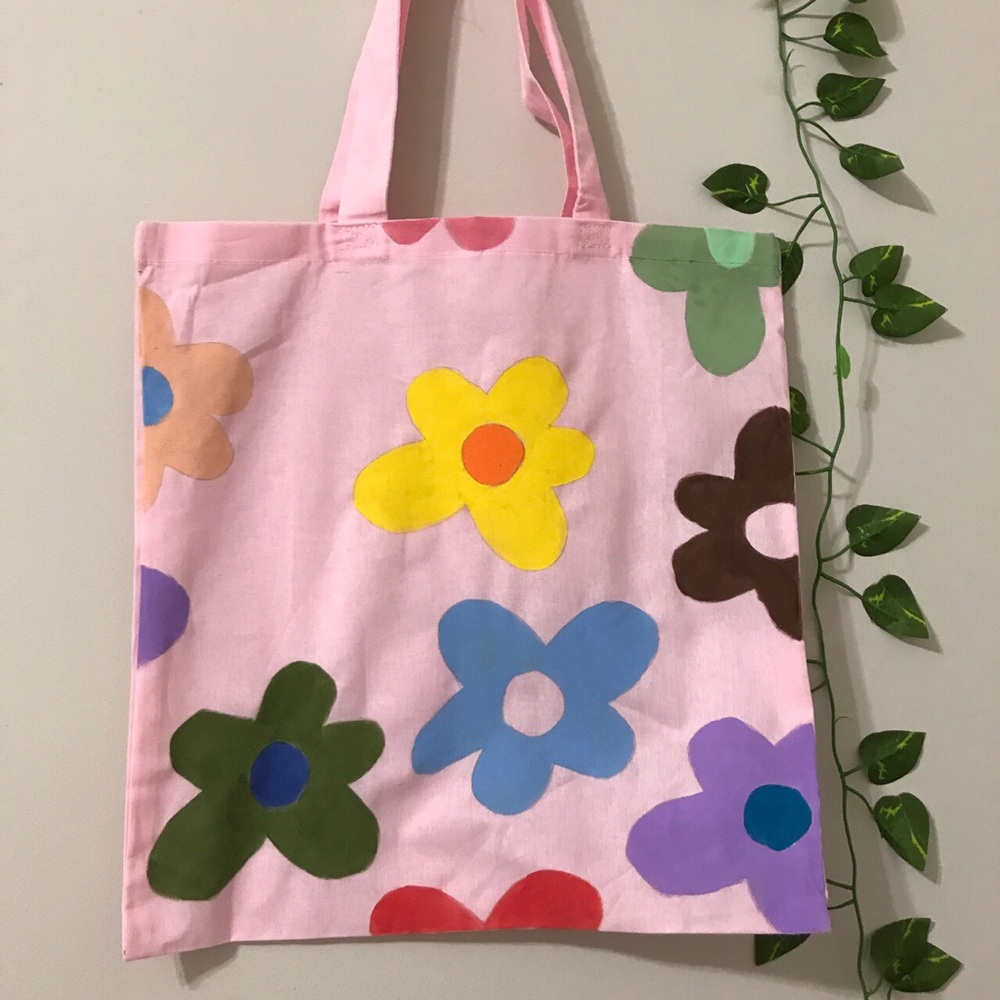 Flowers tote bag